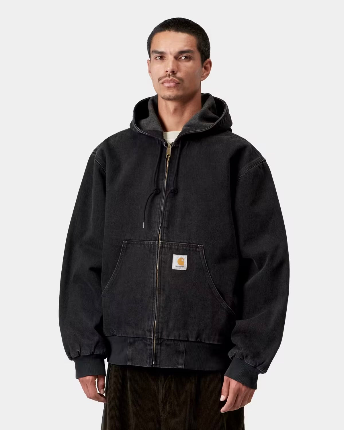 CARHARTT WIP OG Active Jacket Black Stone Washed Canvas