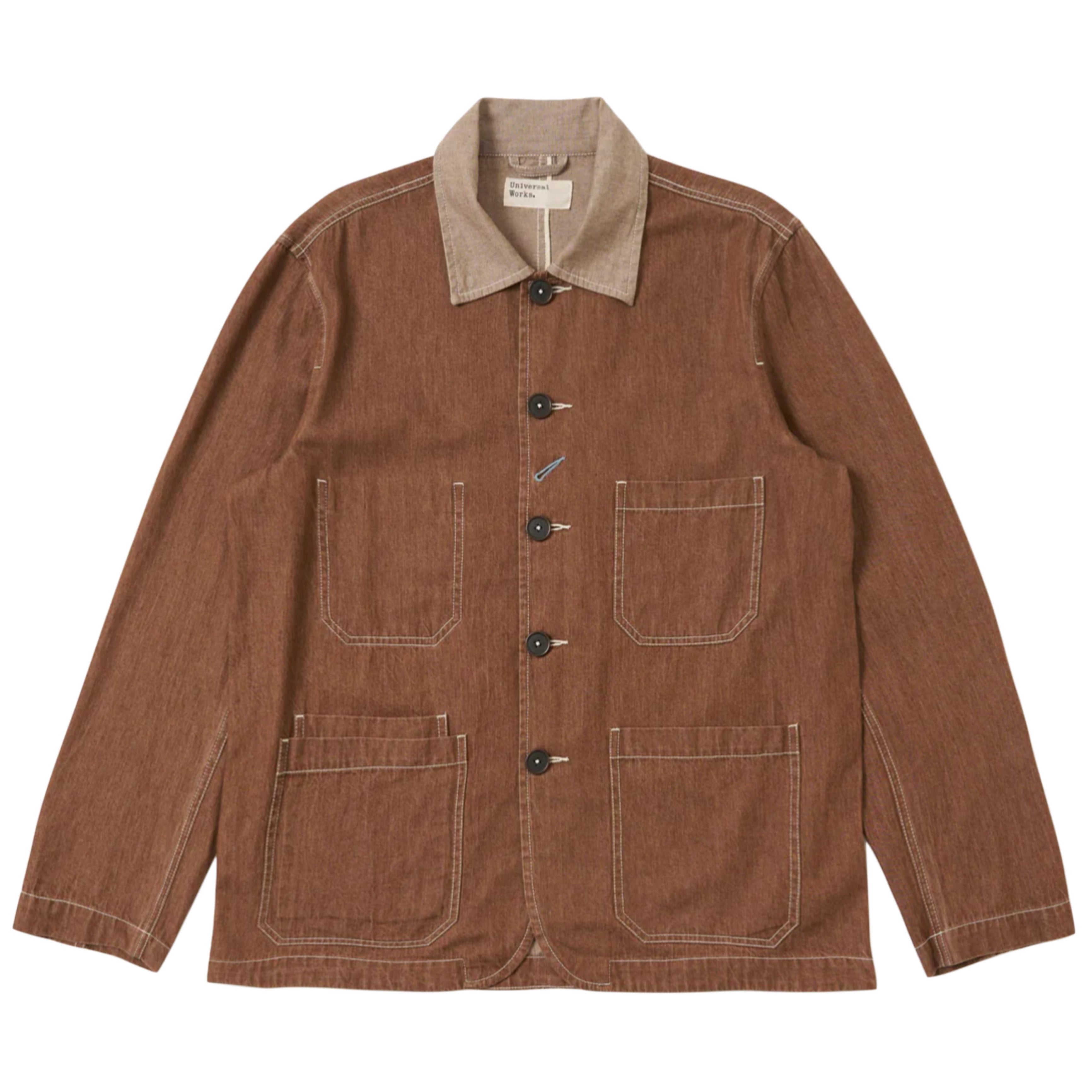 UNIVERSAL WORKS  Brown Meco Denim OG Bakers Jacket