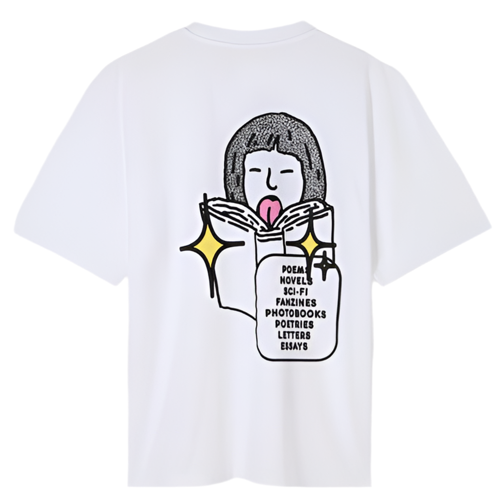 EDWIN Love In The Books T-Shirt White