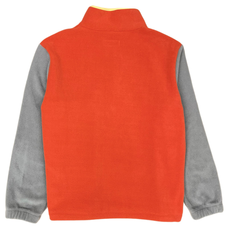 FRESH Yvon Half Zip Fleece Pullover Orange