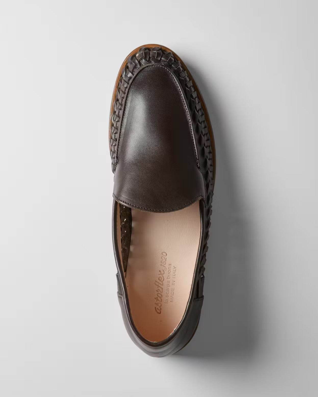 ASTORFLEX Samaflex 25 Woven Loafer in Moro Deep Brown