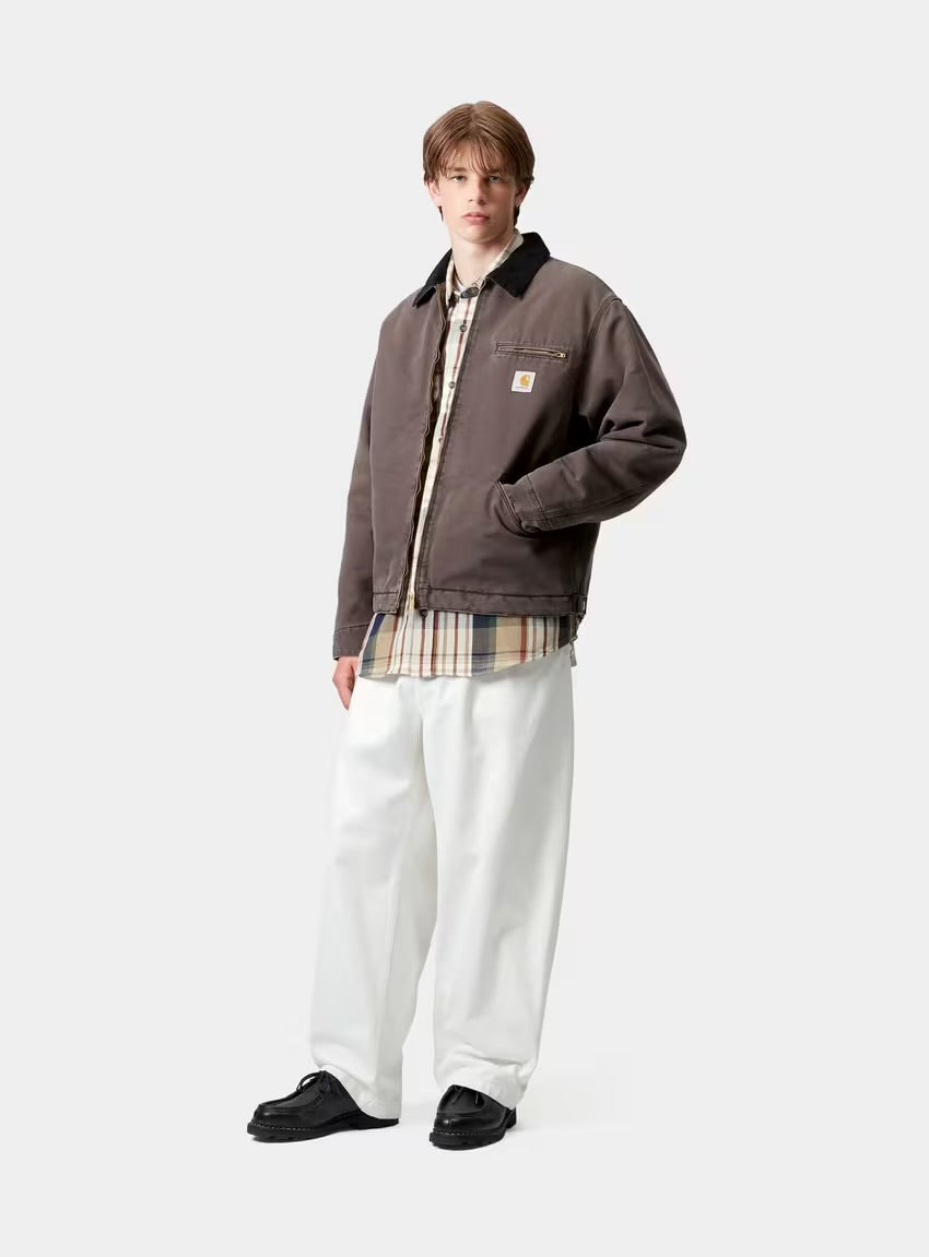 CARHARTT WIP OG Detroit Jacket Tobacco Black Stone Canvas