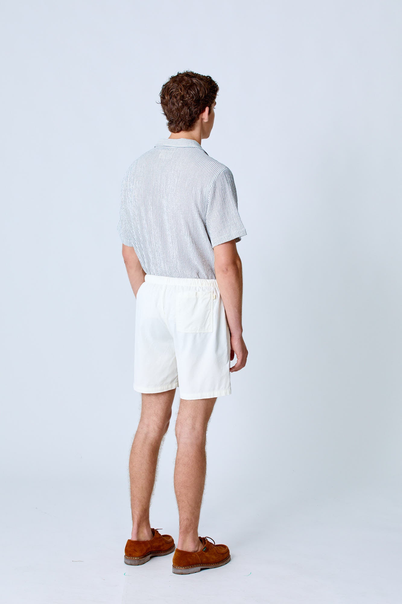 LA PAZ Formigal Shorts In Off White Baby Corduroy
