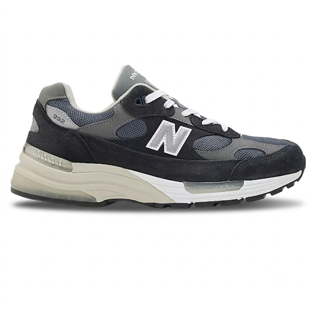 NEW BALANCE Made in USA 992 Shoes Navy With Grey 006 and White