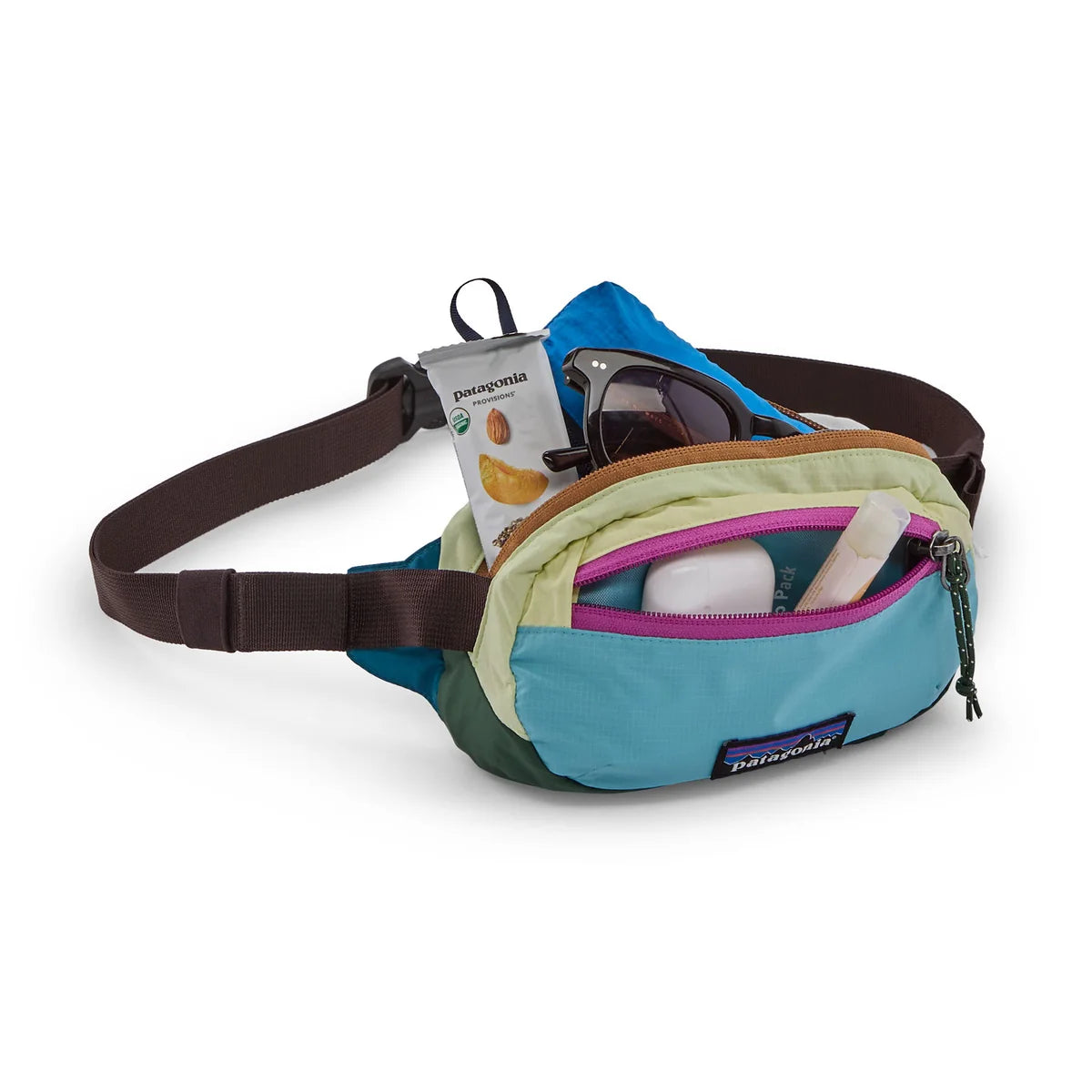 PATAGONIA Terravia Mini Hip Pack 1L Patchwork: Snowmelt Blue