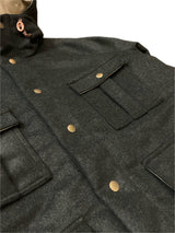 THE QUARTERMASTER Wool Anorak Jacket Green