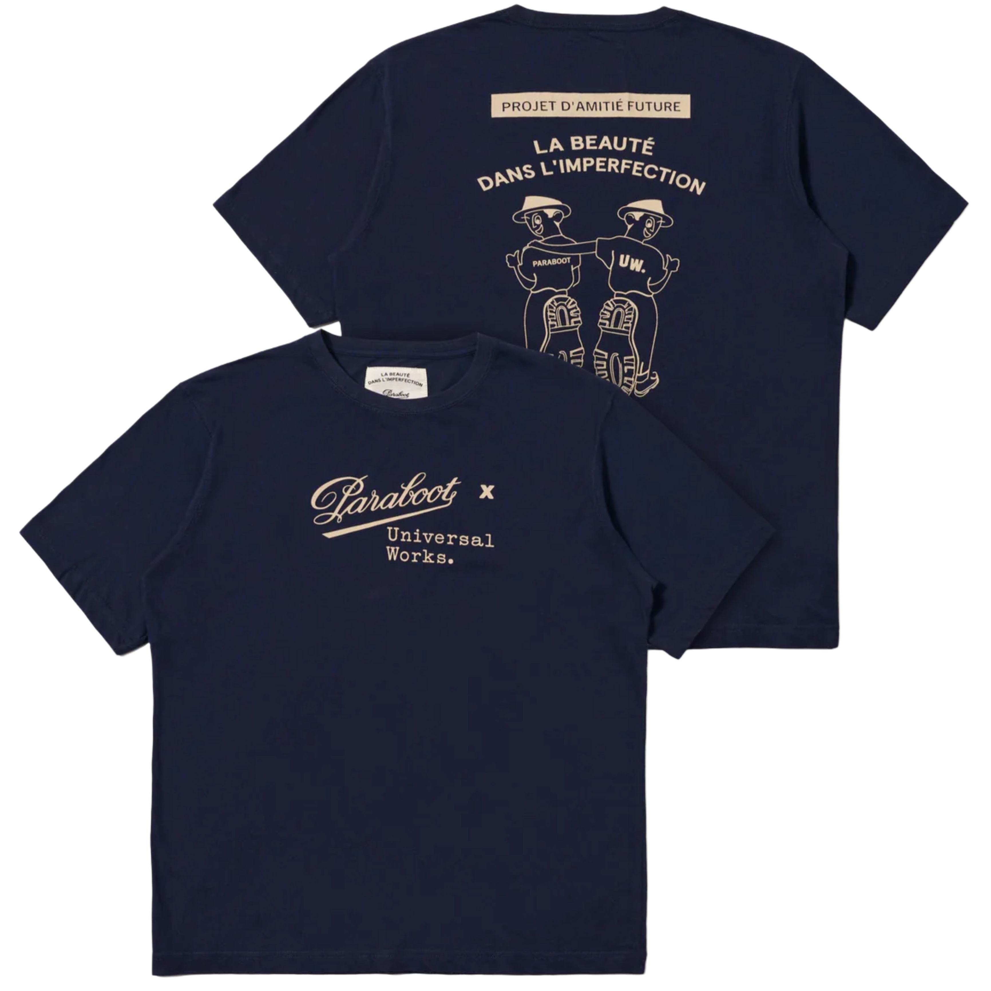 PARABOOT x Universal Works Navy Single Jersey Short Sleeve Tee