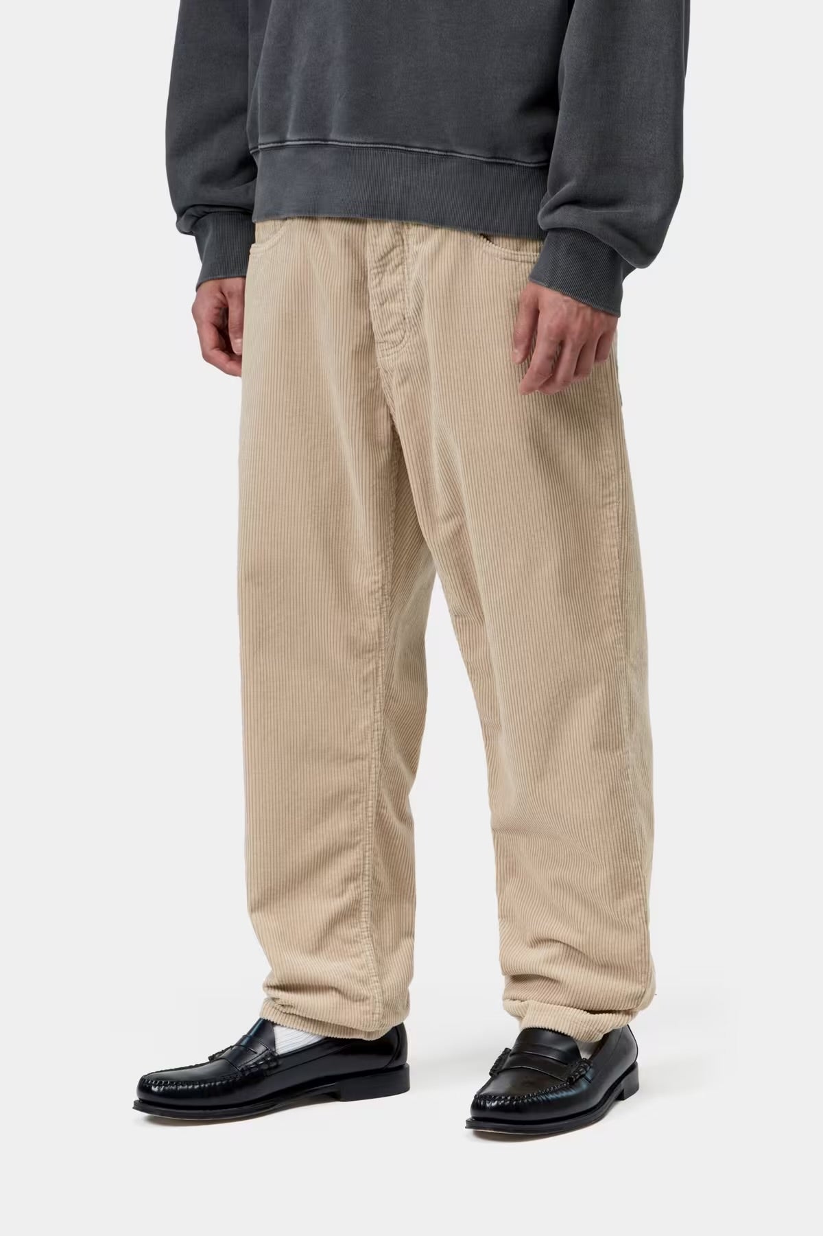 CARHARTT WIP Pantalon en Velours Côtelé Newel Wall Rinsed
