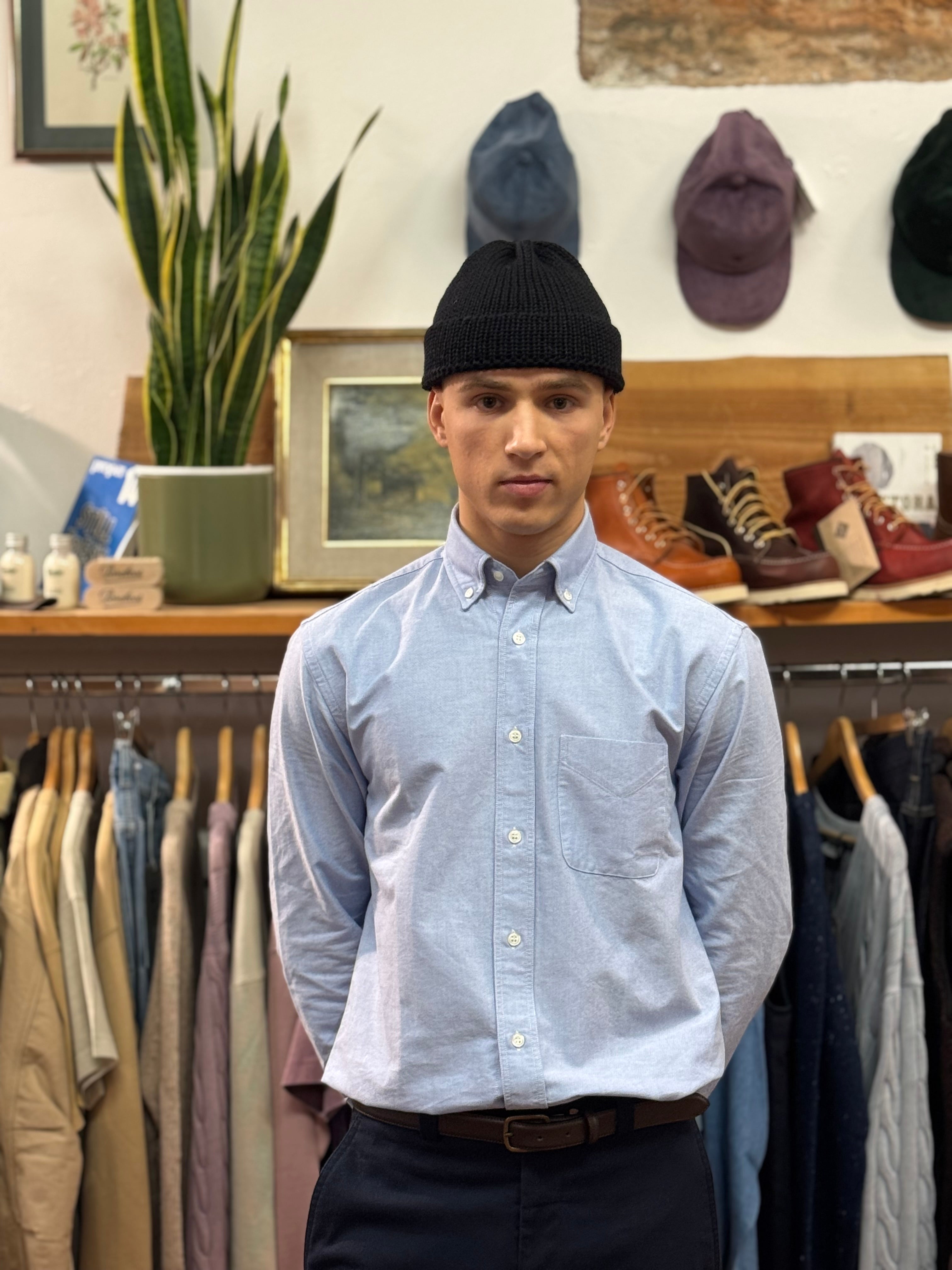 Chemise boutonnée en coton Oxford bleu clair FRESH