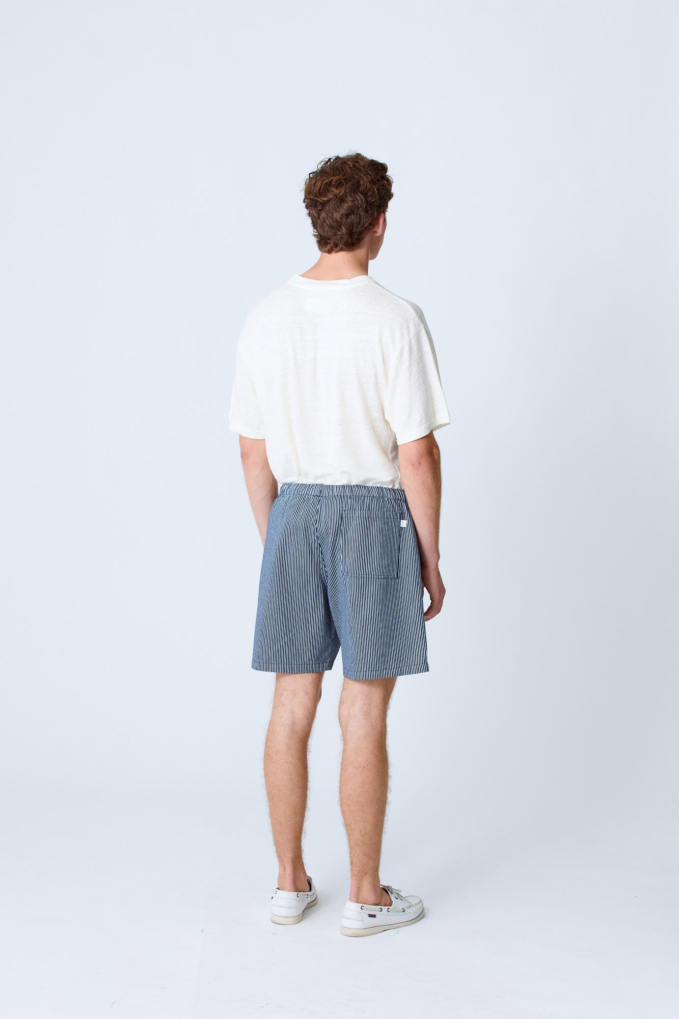 LA PAZ Pantaloncini Formigal A Righe In Cotone Blu Scuro