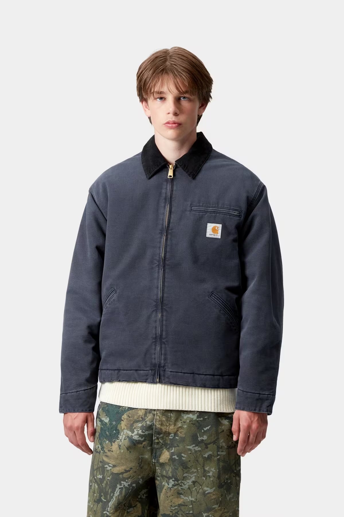 CARHARTT WIP OG Detroit Jacket Dark Navy Black Canvas