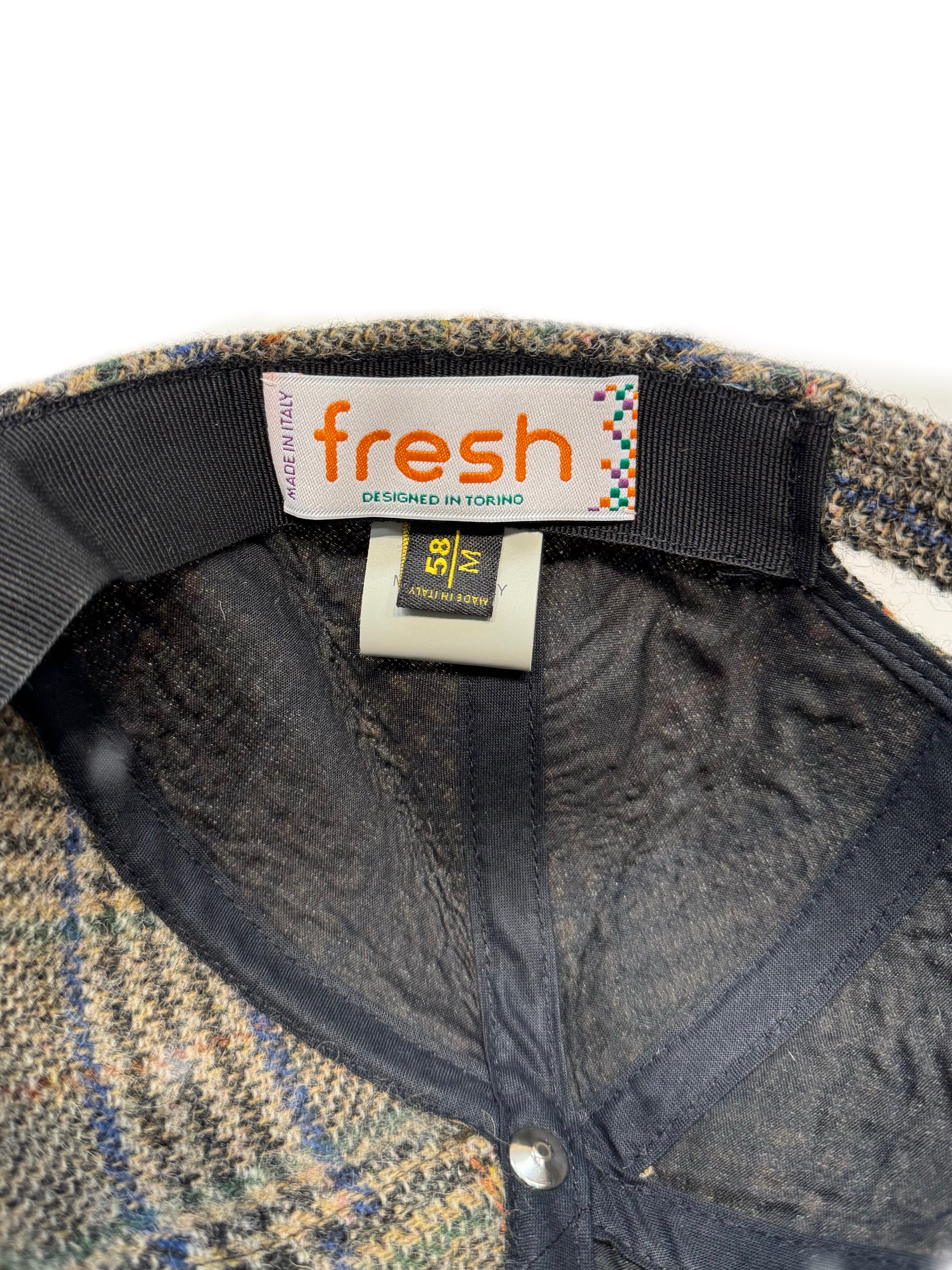 FRESH Six-Panel Oat Tweed Cap