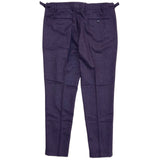 FRESH Wool Pleated Chino Pants In Purple