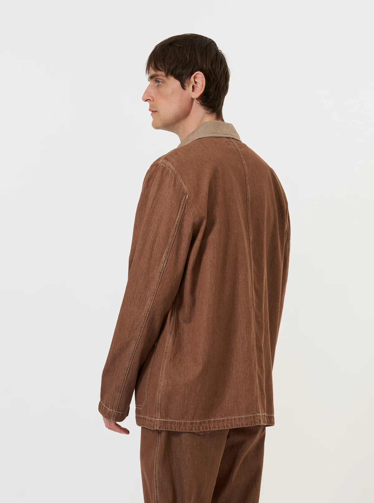 UNIVERSAL WORKS  Brown Meco Denim OG Bakers Jacket