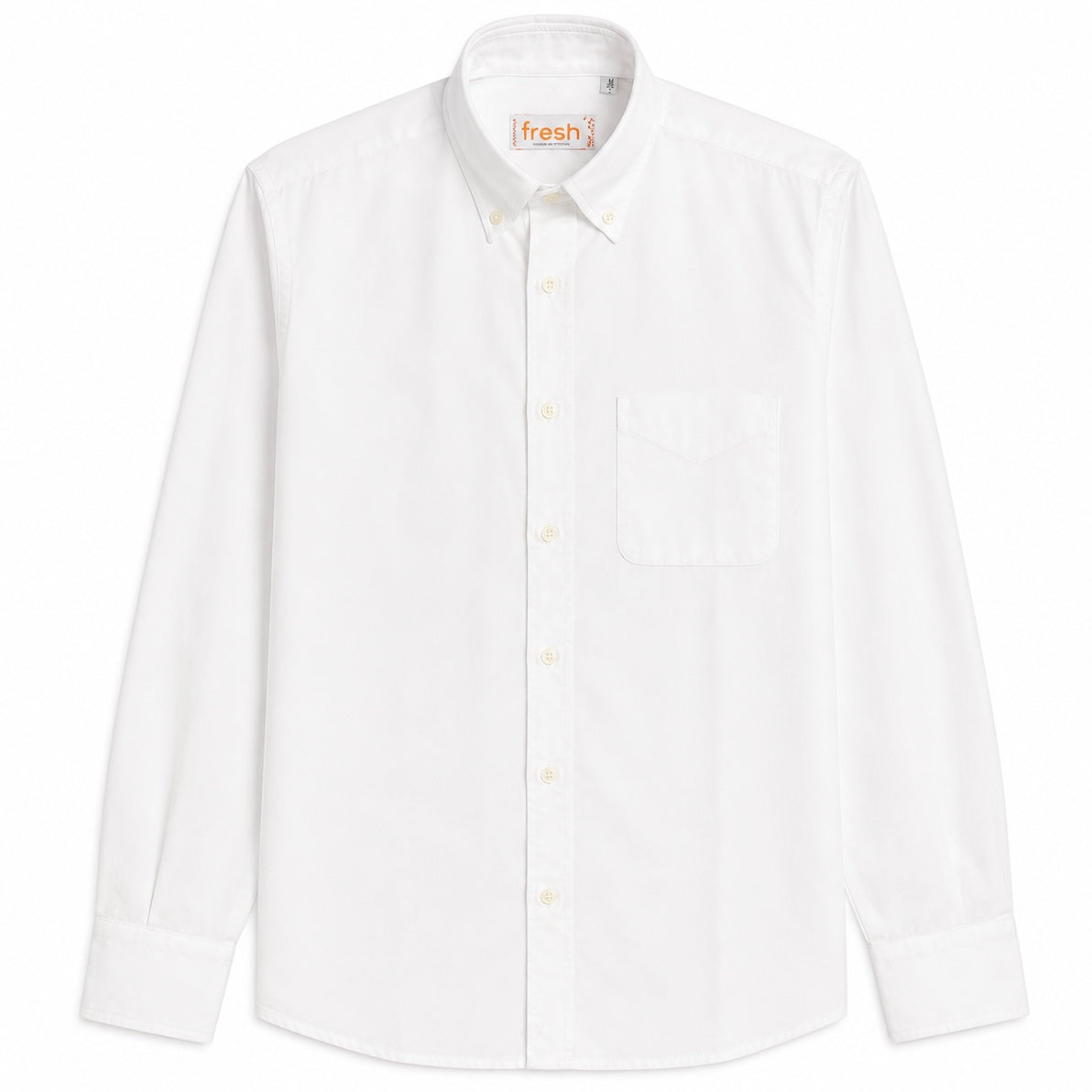 FRESH Button Down White Poplin Shirt