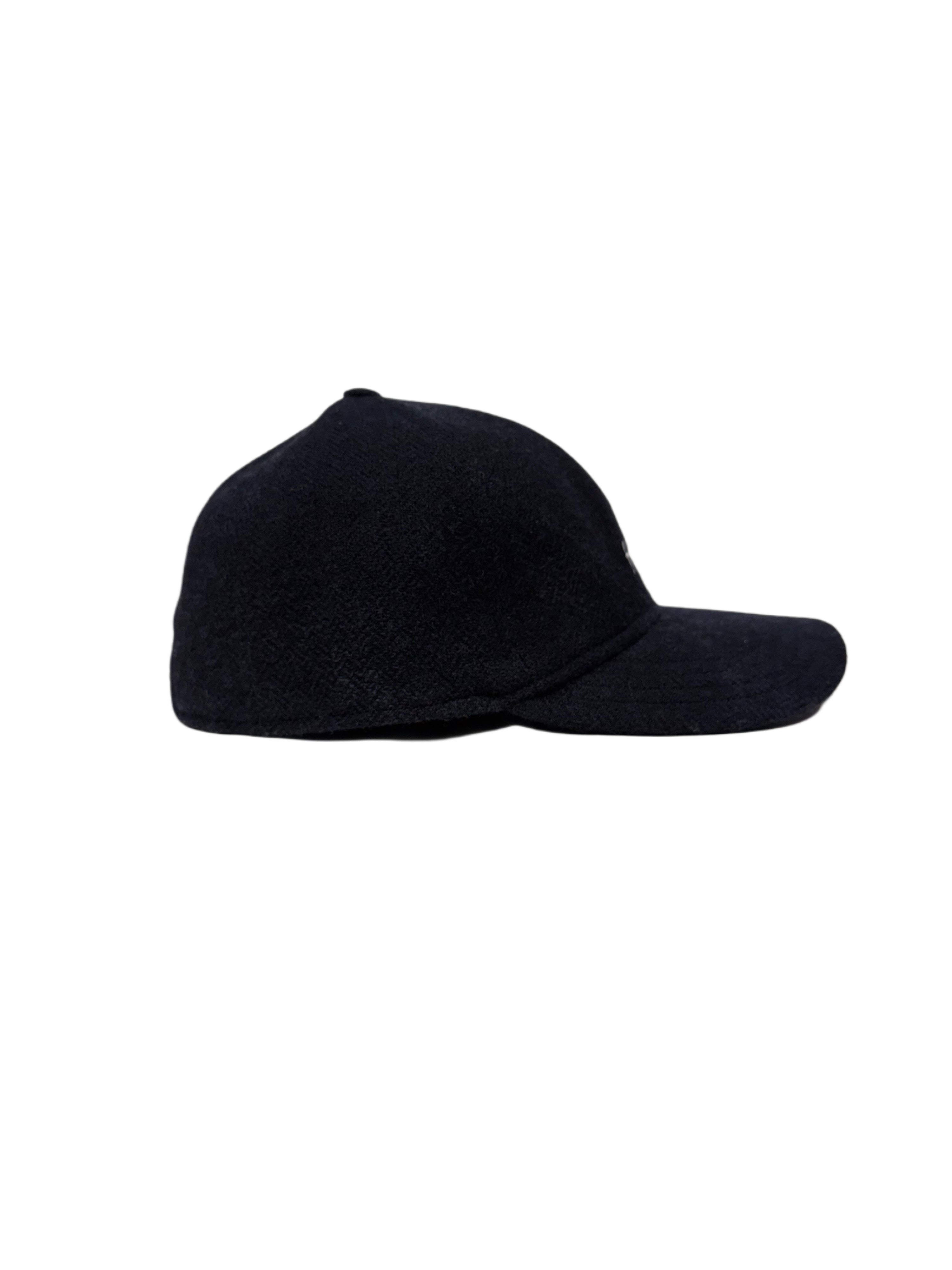 FRESH Six-Panel Dark Navy Wool Cap