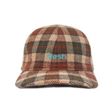 FRESH Shetland Wool Cap Tartan Brown