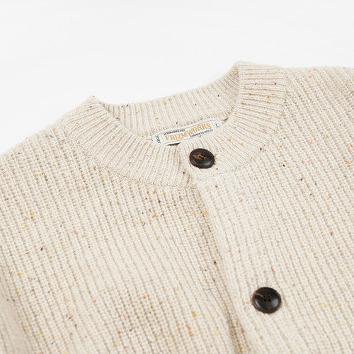 FRIZMWORKS Bocaci Wool Round Cardigan Ivory