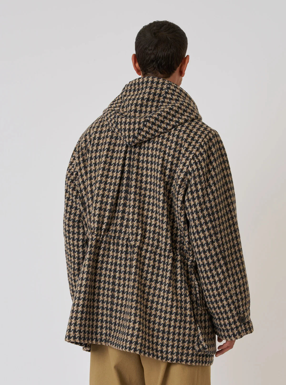 UNIVERSAL WORKS Sand Cortina Tweed Boston Parka