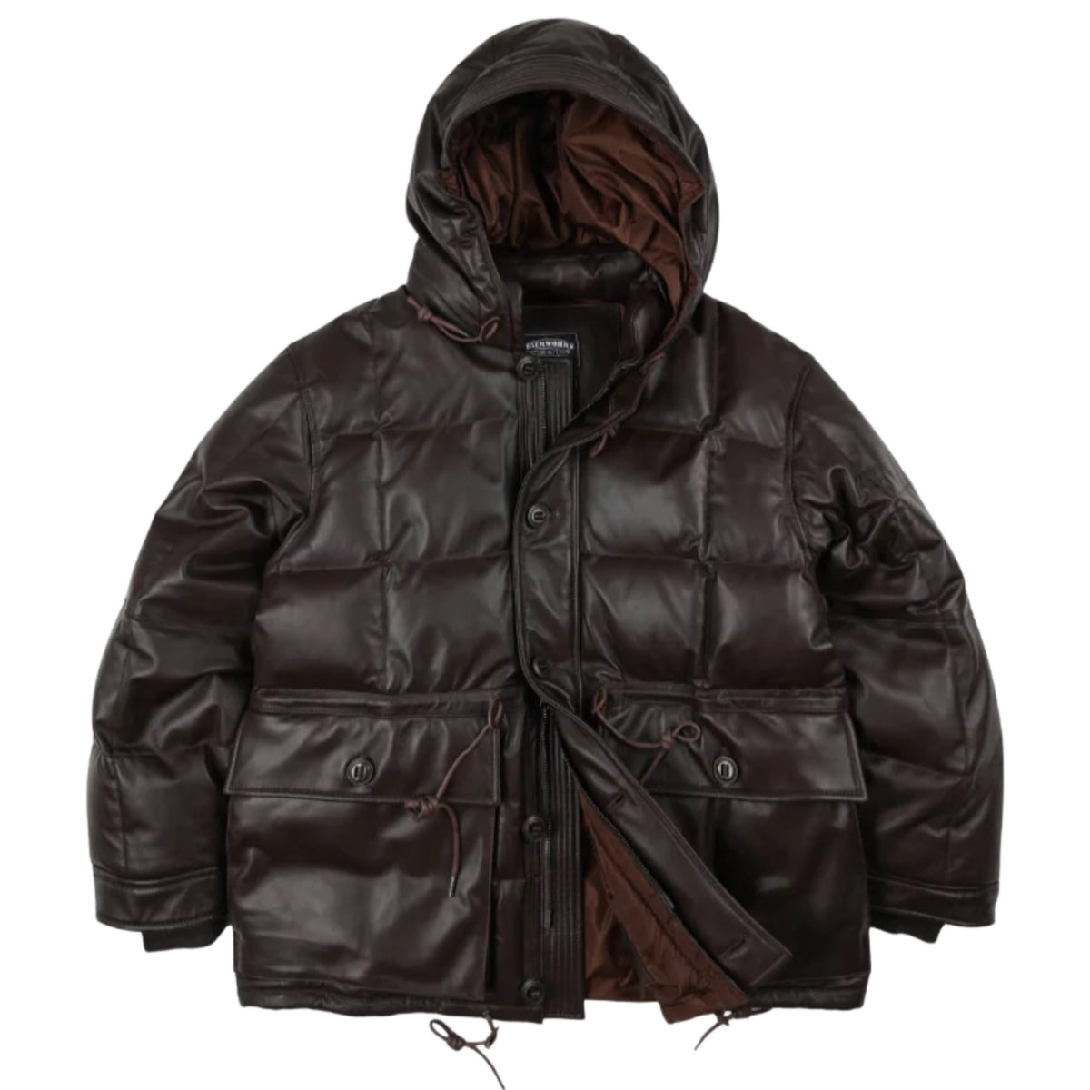 FRIZMWORKS Lambskin Karakoram Goose Down Parka Brown