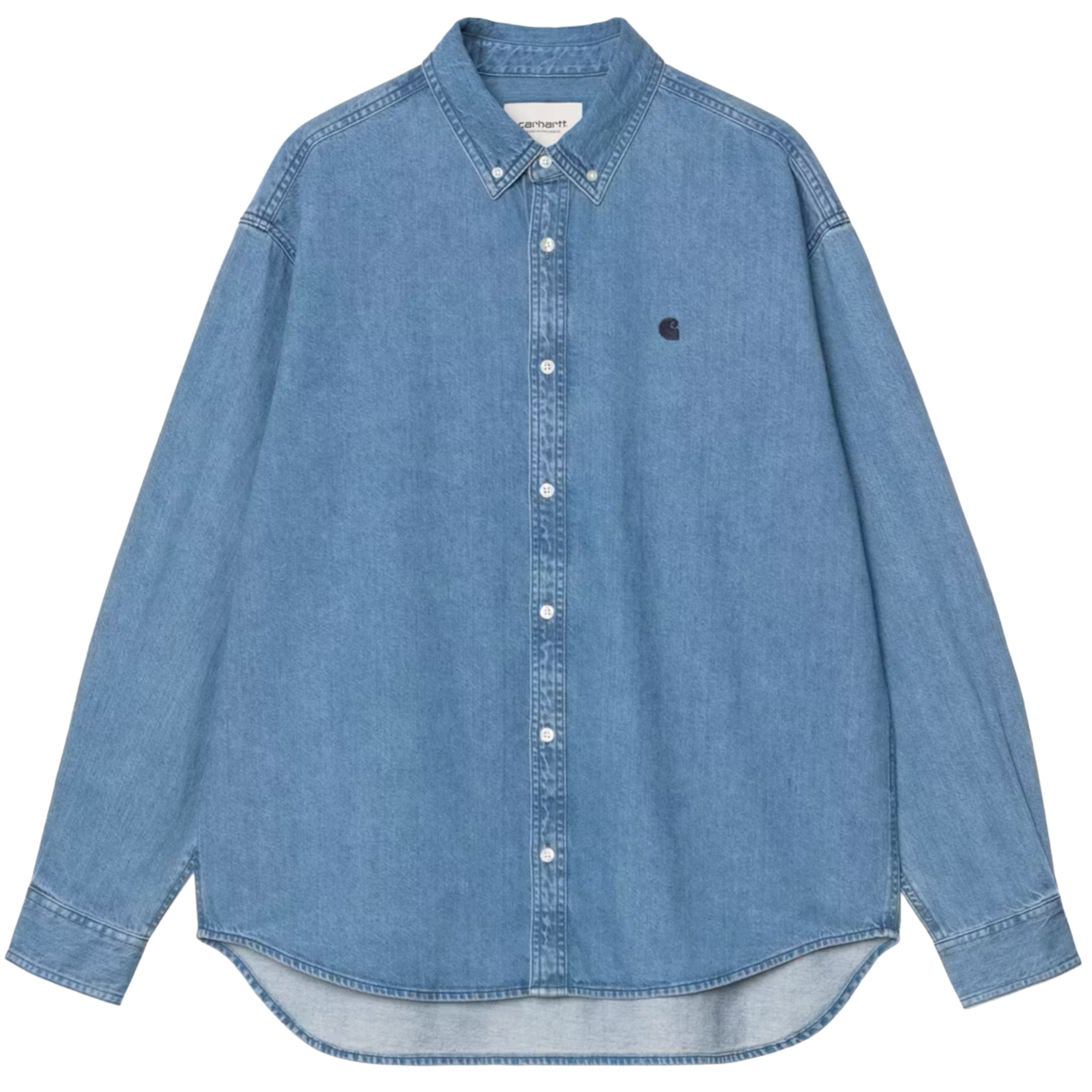 CARHARTT WIP L/S Lucas Shirt Blue Stone Washed
