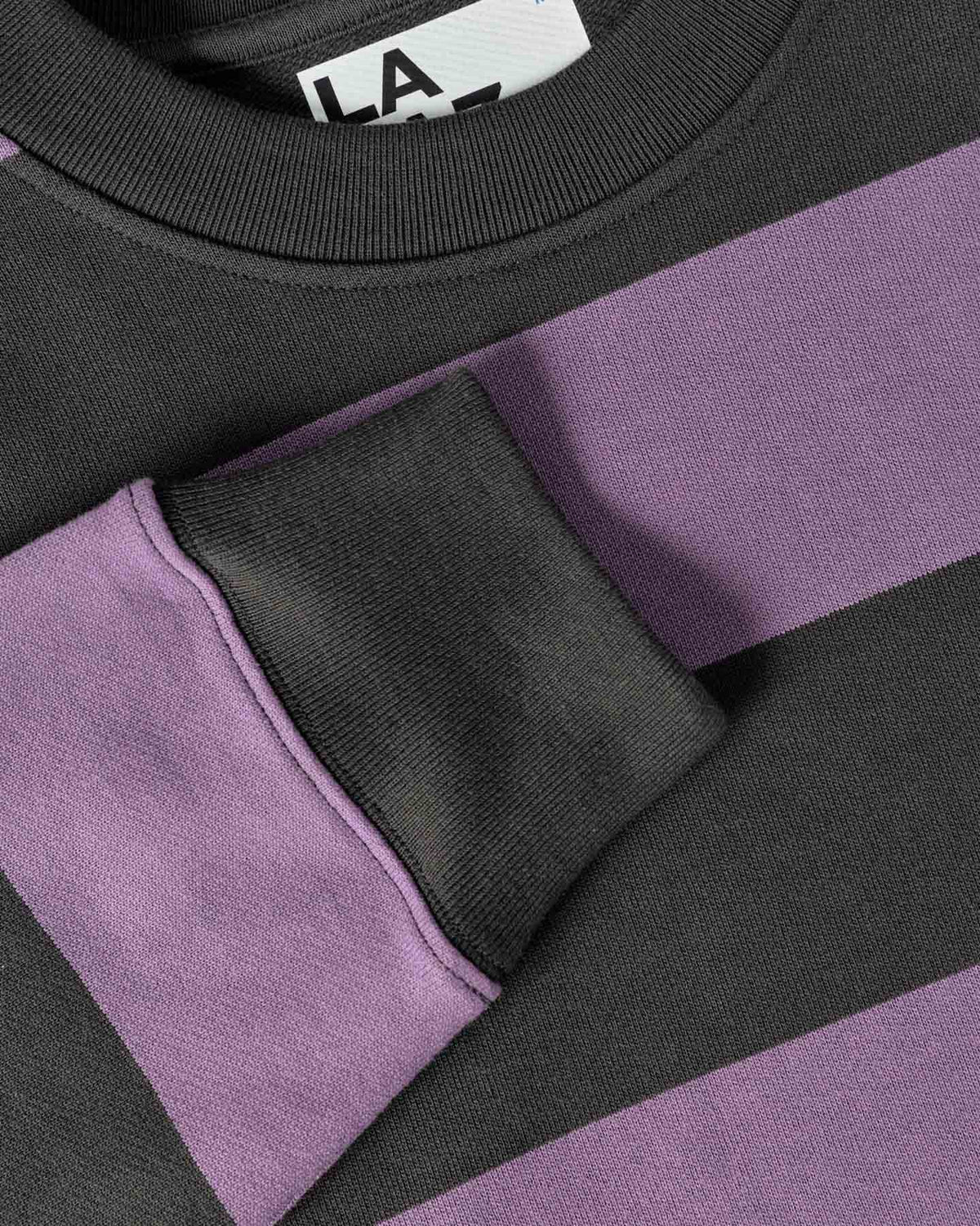 LA PAZ Pavia Sweat-shirt Rayé Raisin Noir