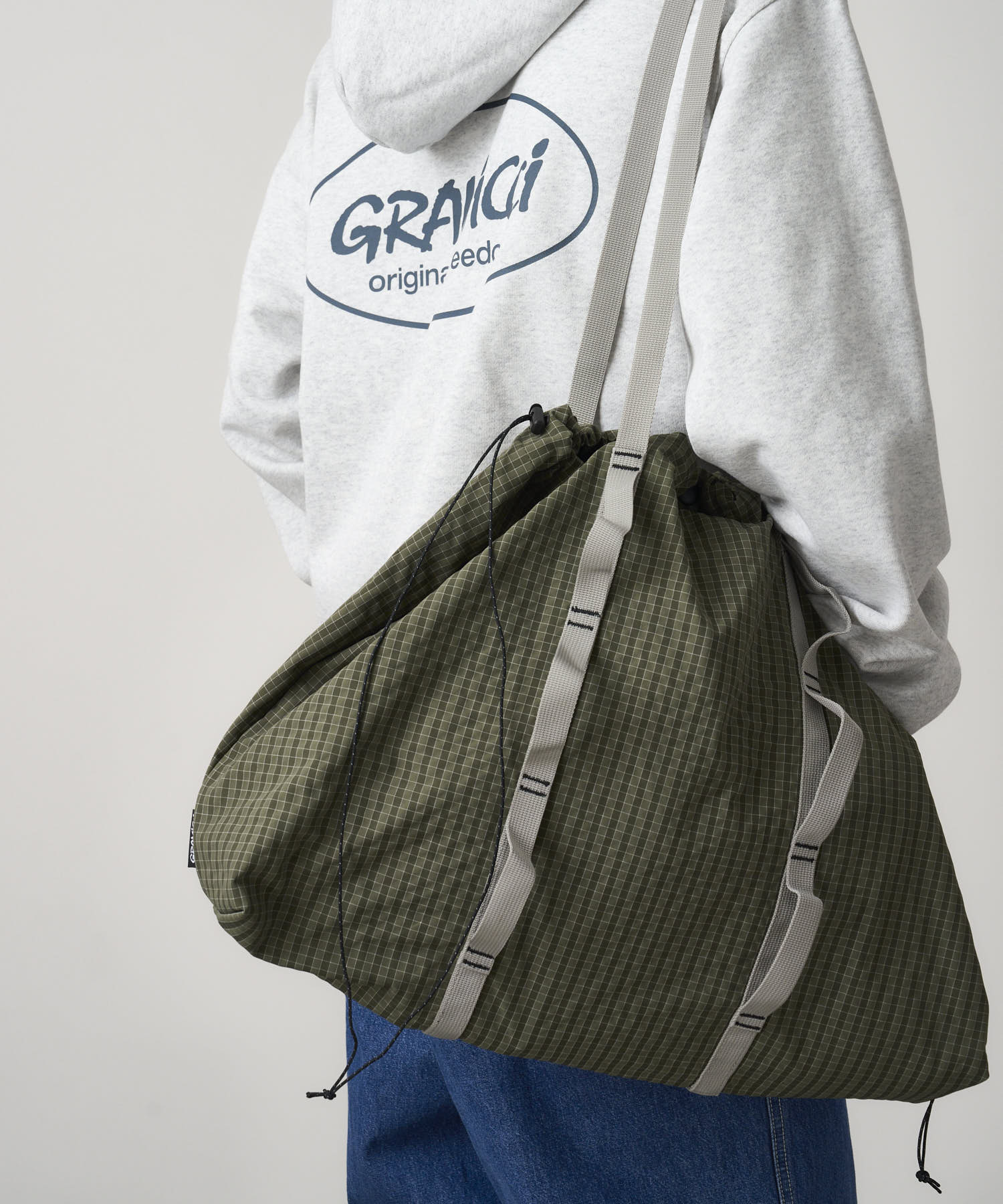 GRAMICCI Plaid Climbing Tote Olive