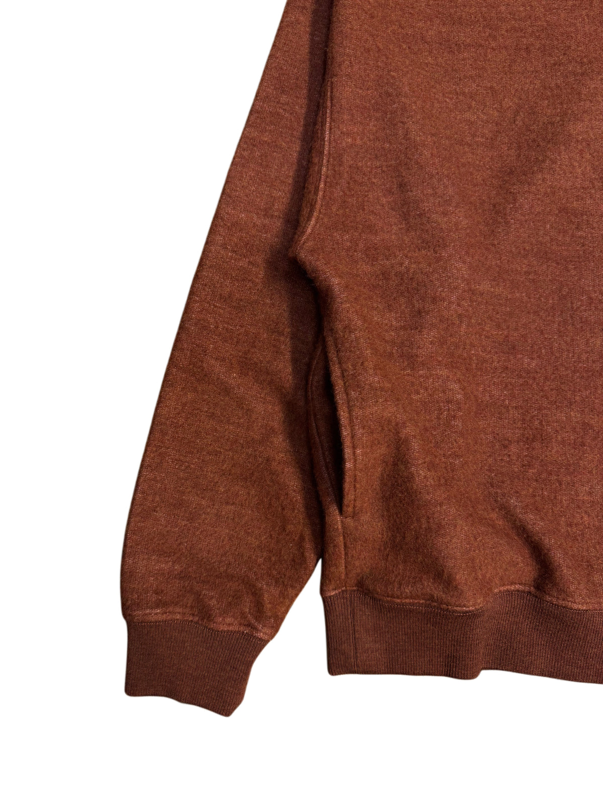 FRESH Bamboo Polo Sweater In Brick Red