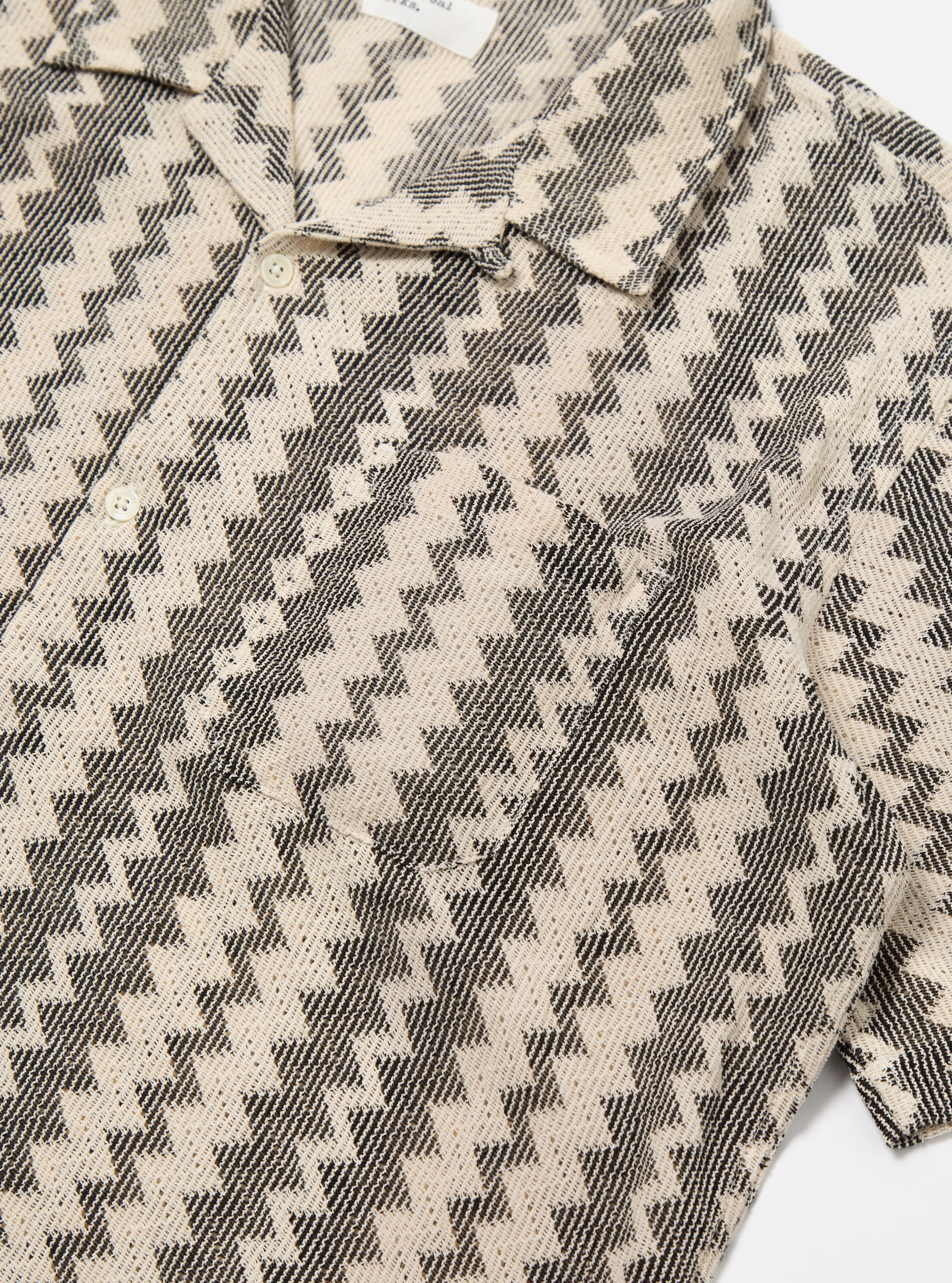 Camicia UNIVERSAL WORKS Cotton Lattice Road in carbone