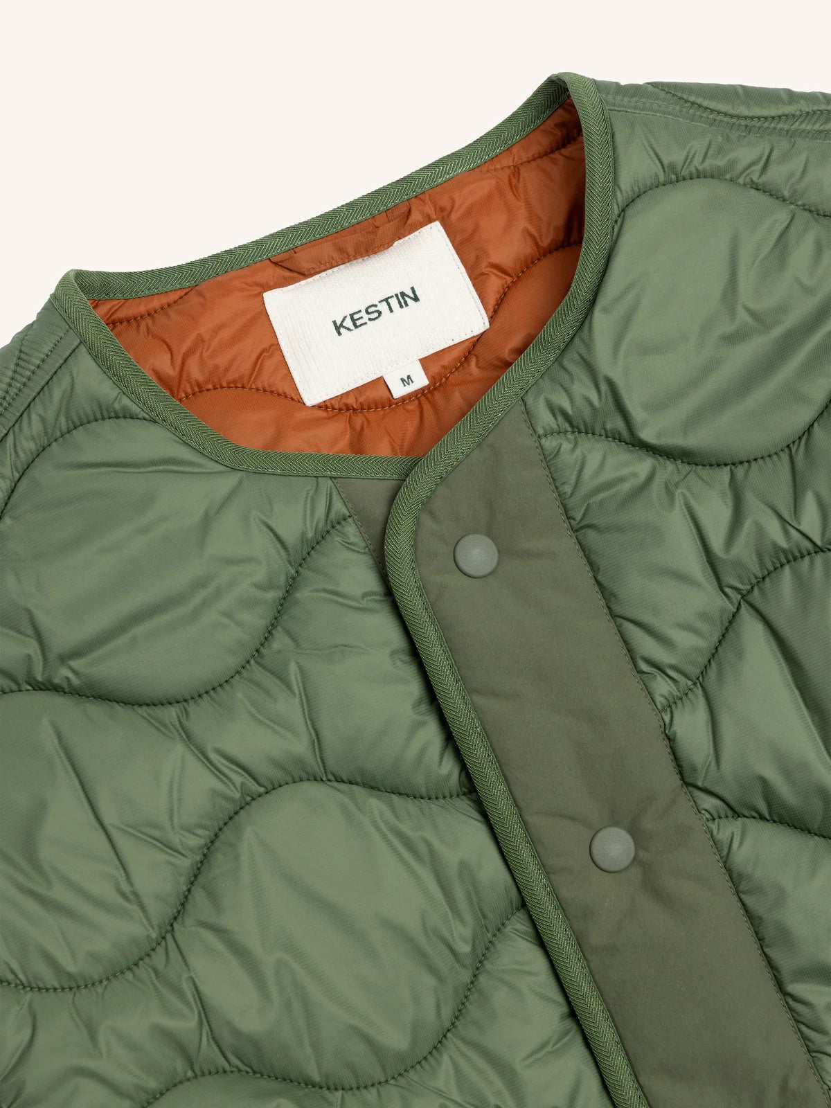 KESTIN Islay Quilted Jacket in Fern Green Recycled Nylon