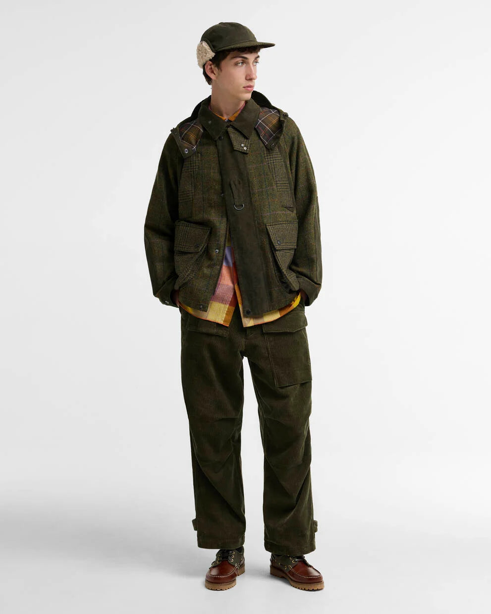 BARBOUR x Norbit Oversized Cord Trousers