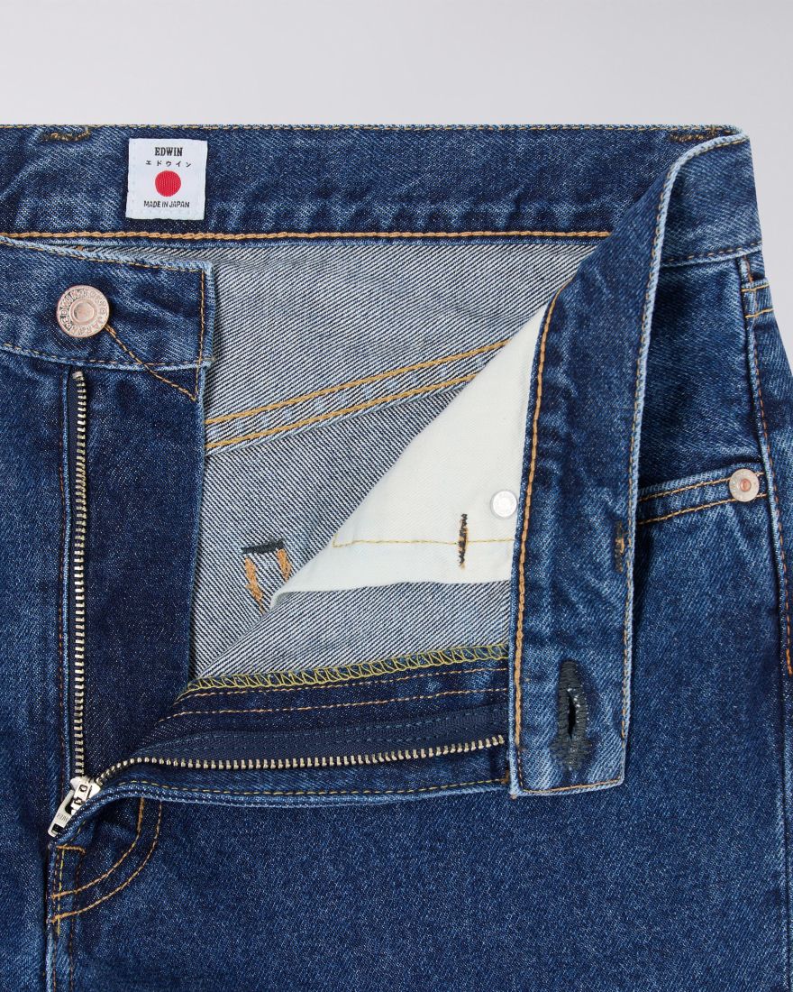 EDWIN Regular Straight Jeans Blue Mid Used
