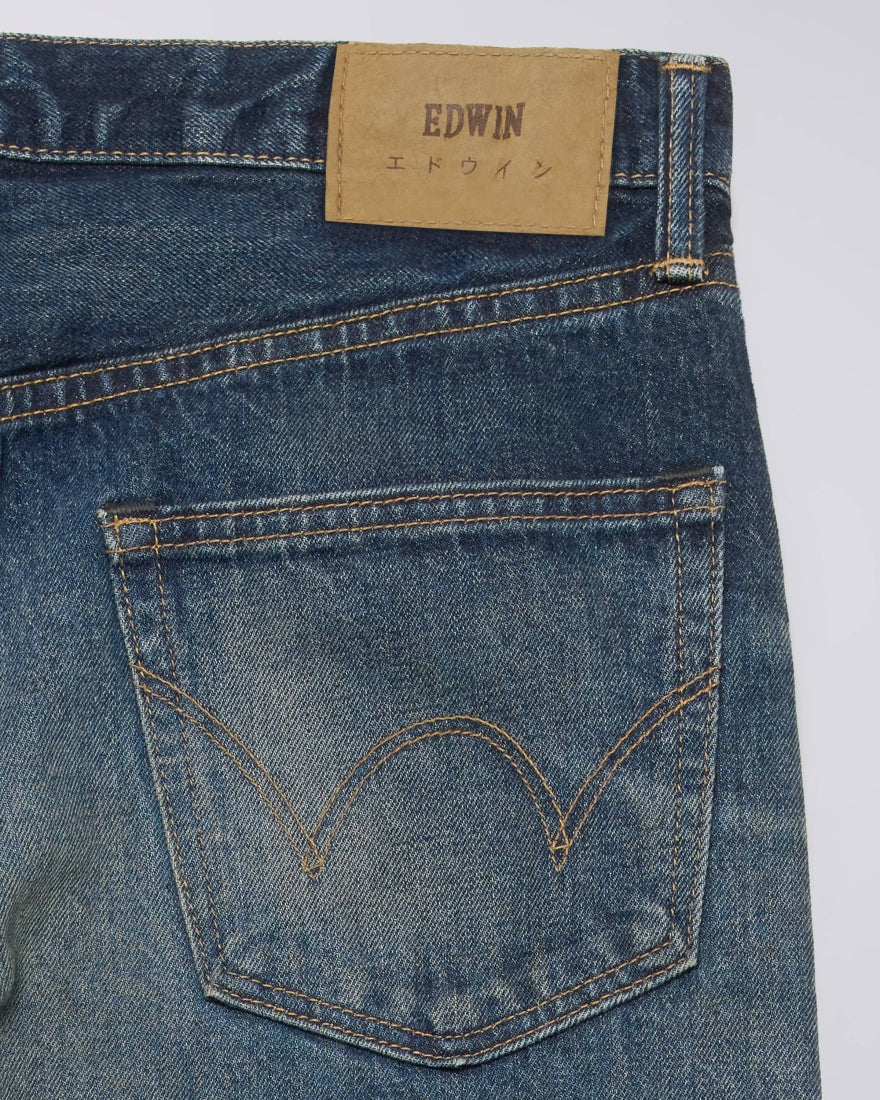 EDWIN Regular Straight Jeans Blue Dark Used