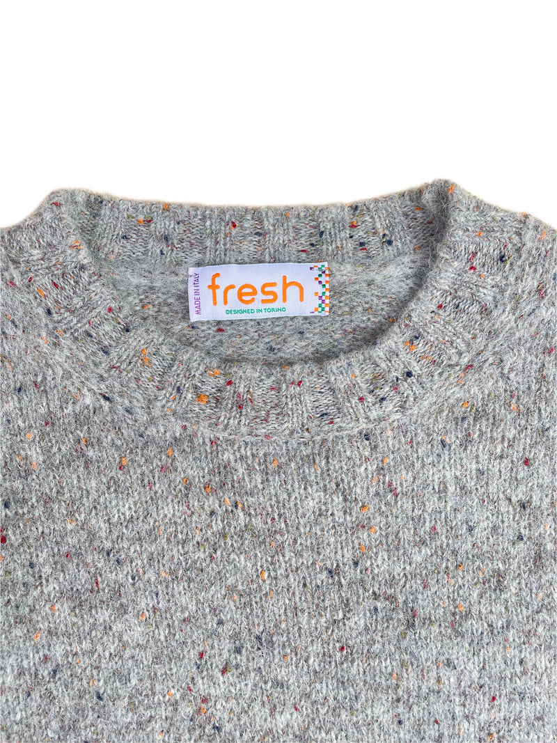 FRESH Bruce Crew Neck Wool Sweater Grey