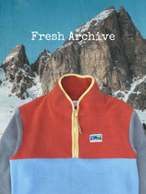 FRESH Yvon Half Zip Fleece Pullover Orange