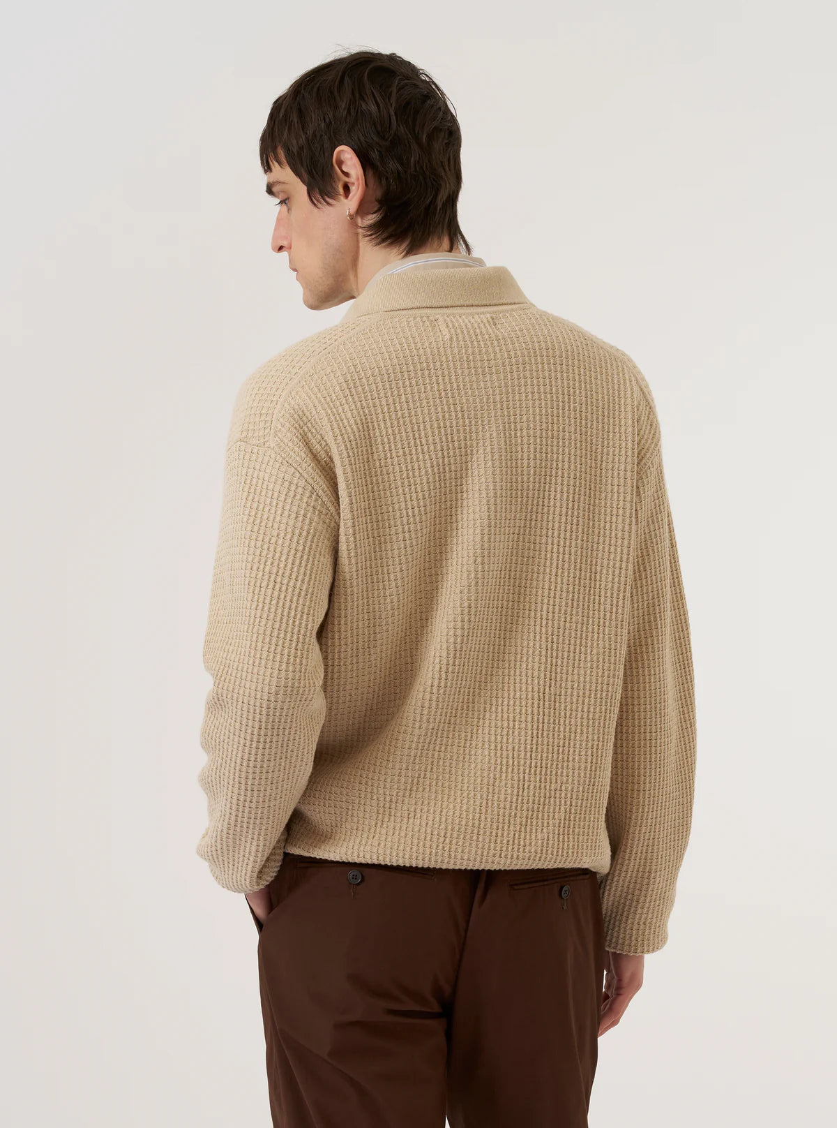 UNIVERSAL WORKS Sand Eco Cotton Knit Jacket