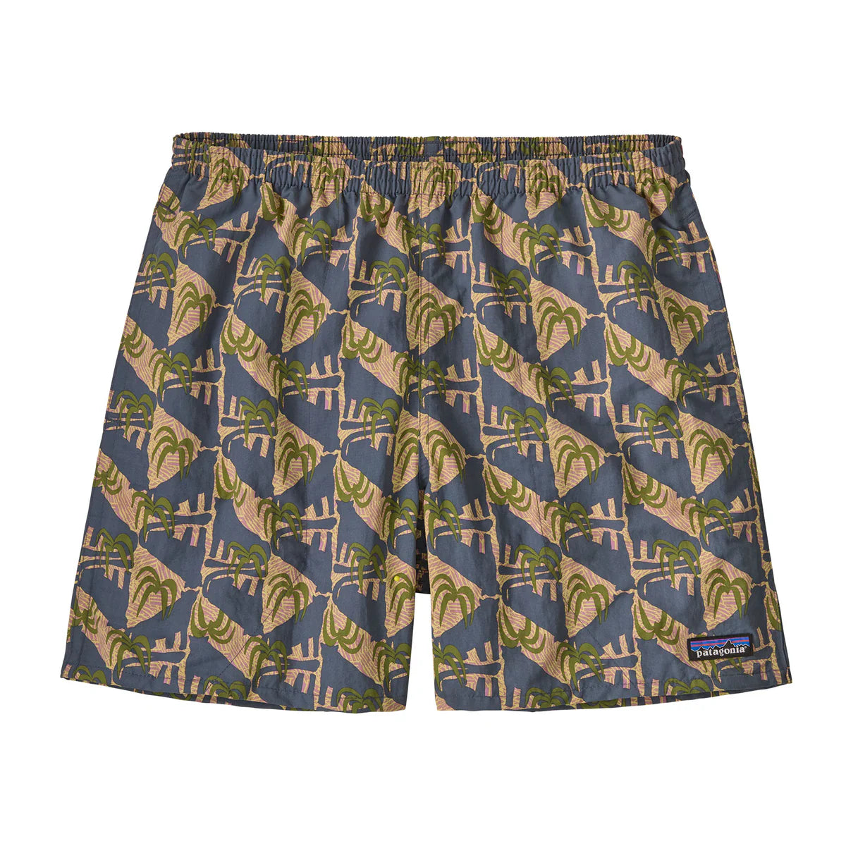 PATAGONIA Men's Baggies™ Shorts - 5" Jaguar Geo: Dolomite Blue