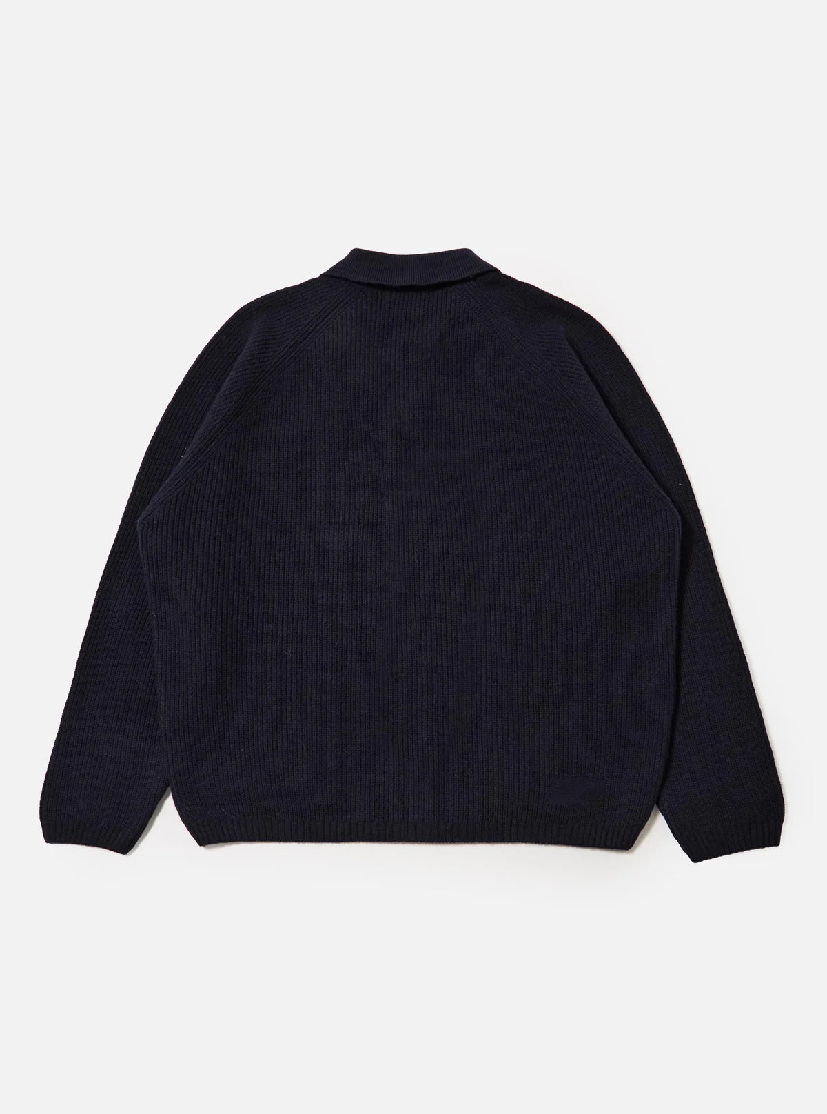 UNIVERSAL WORKS Navy Eco Wool Zip Cardigan
