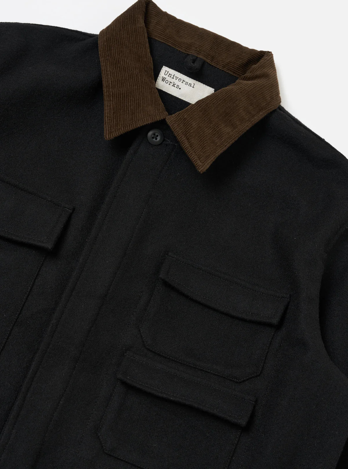 UNIVERSAL WORKS Black Mowbray Military Fatigue Jacket