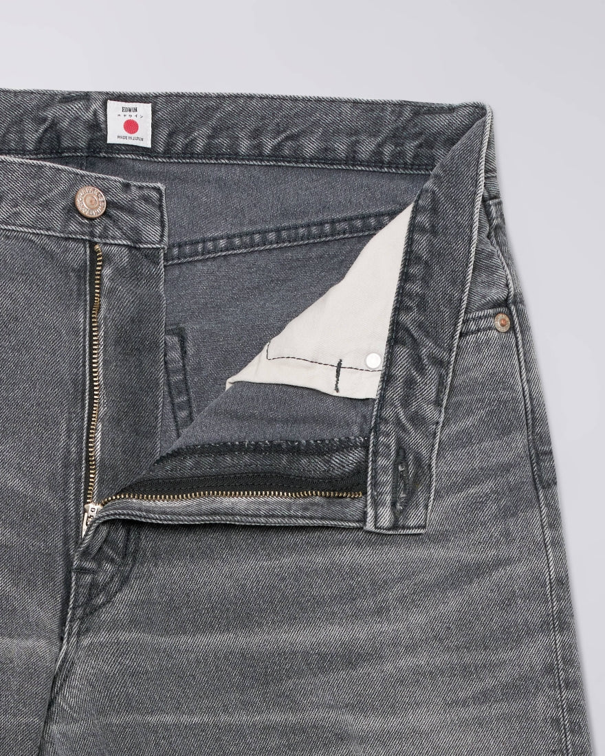 EDWIN Loose Jeans Black Light Used