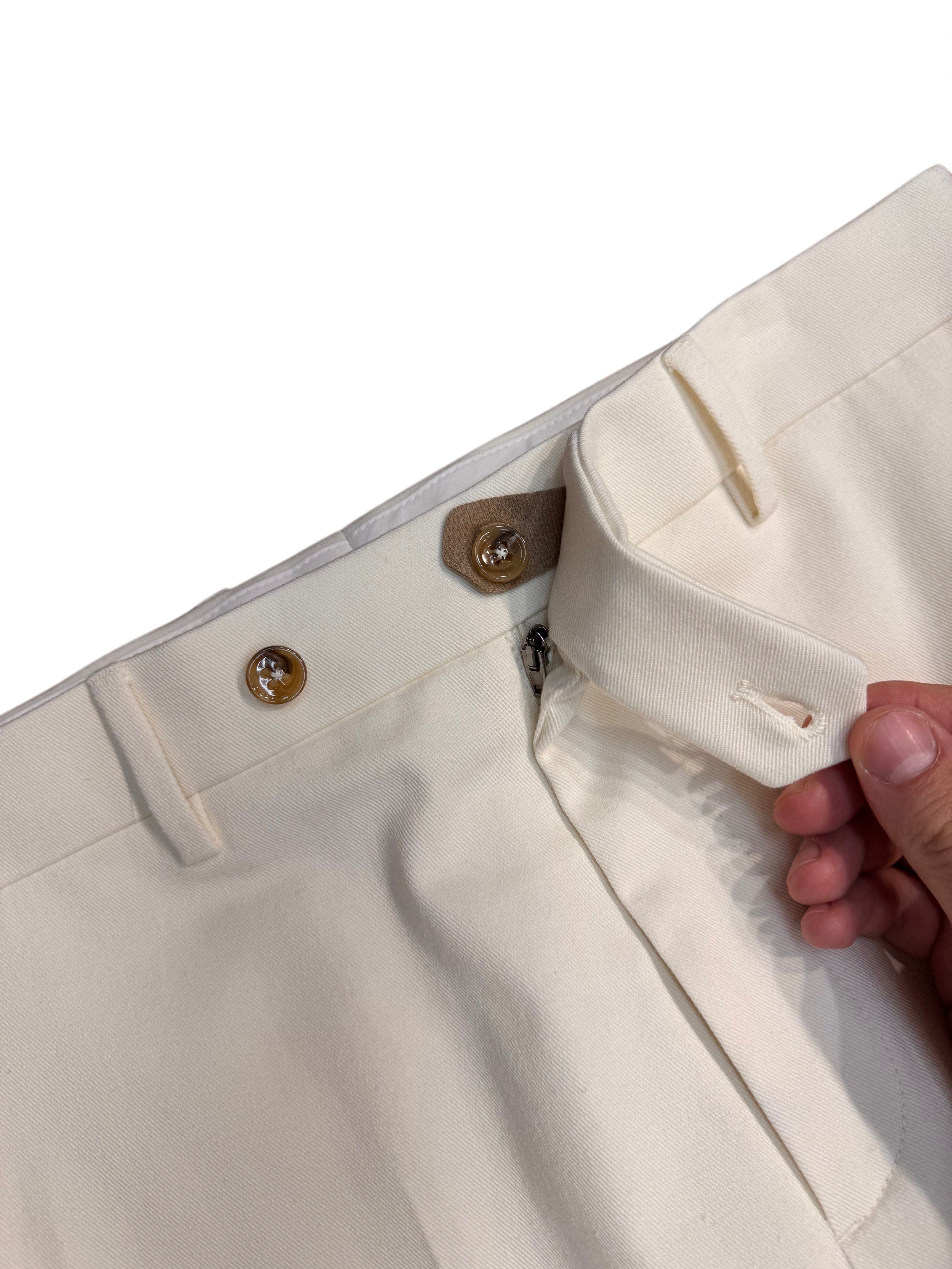Pantalone Chino Renzo FRESH in bianco puro