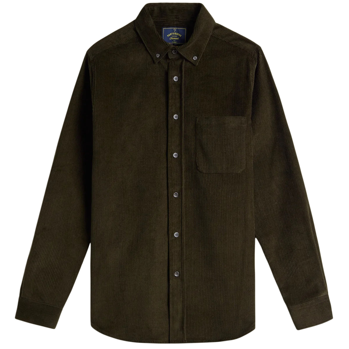 PORTUGUESE FLANNEL Lobo Olive Corduroy Shirt