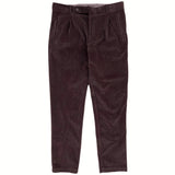 FRESH Corduroy Pleated Chino Pants In Brown