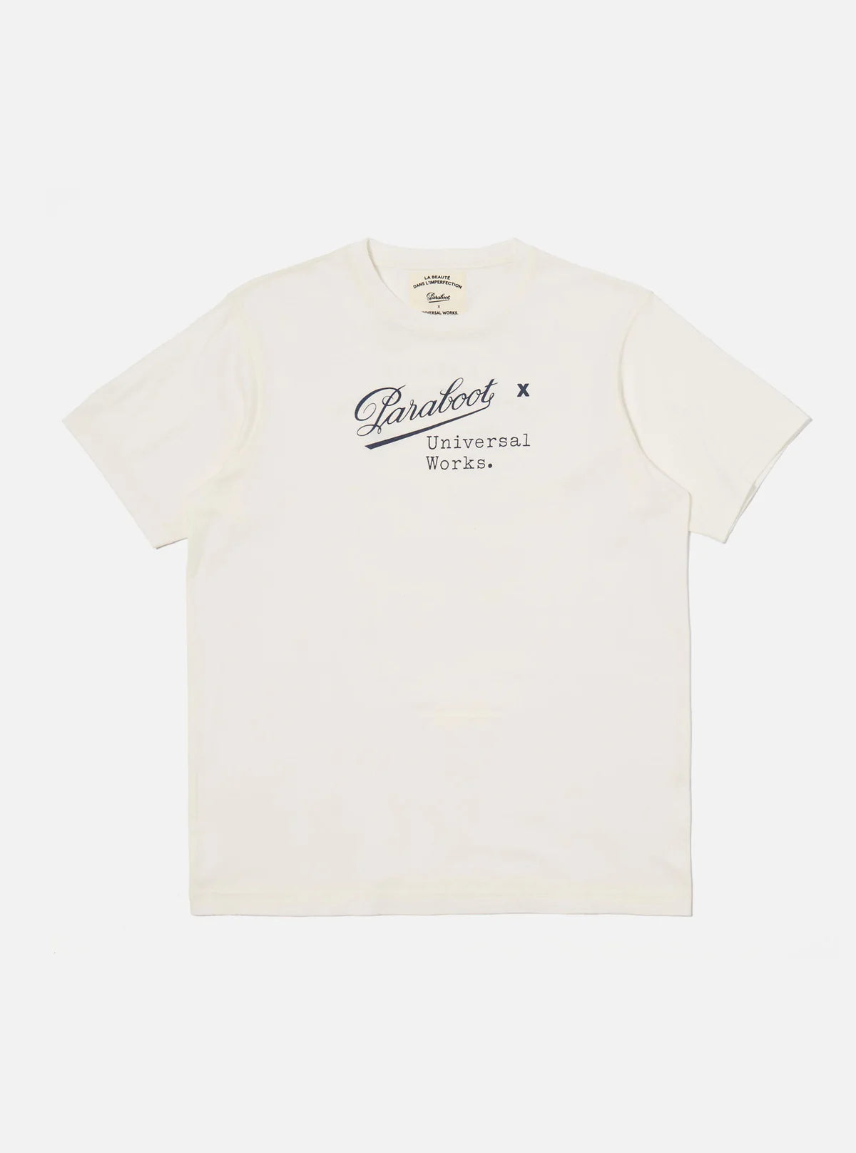 PARABOOT x Universal Works Ecru Single Jersey Short Sleeve Tee