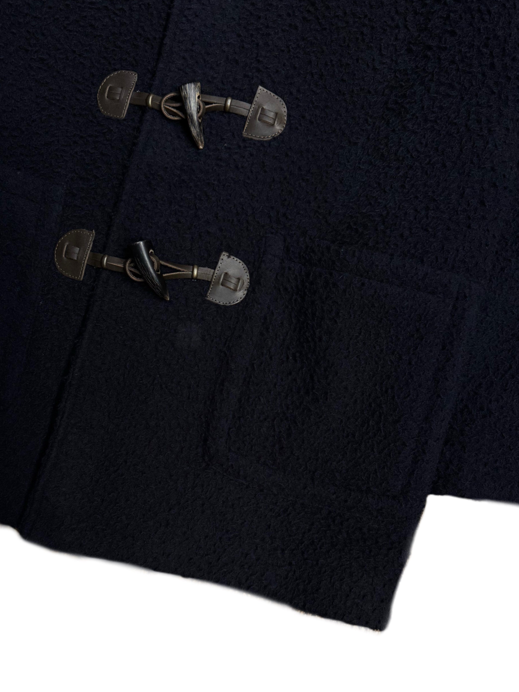 FRESH Montgomery Duffle Coat Casentino Wool in Dark Navy