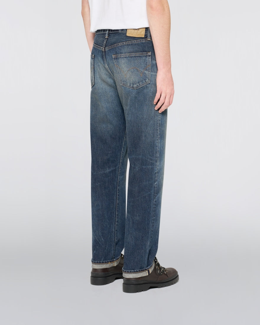 EDWIN Regular Straight Jeans Blue Dark Used