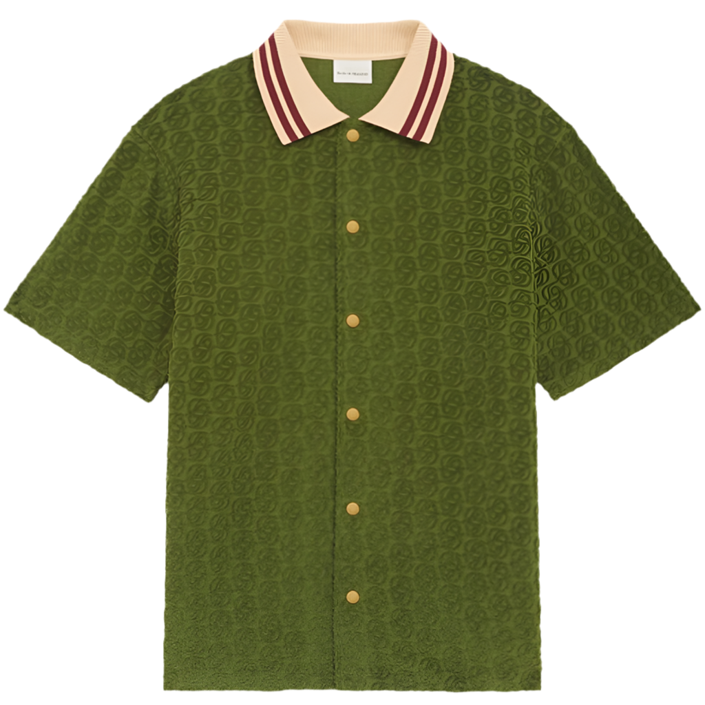 DRÔLE DE MONSIEUR La Chemise Monogramme Dark Green