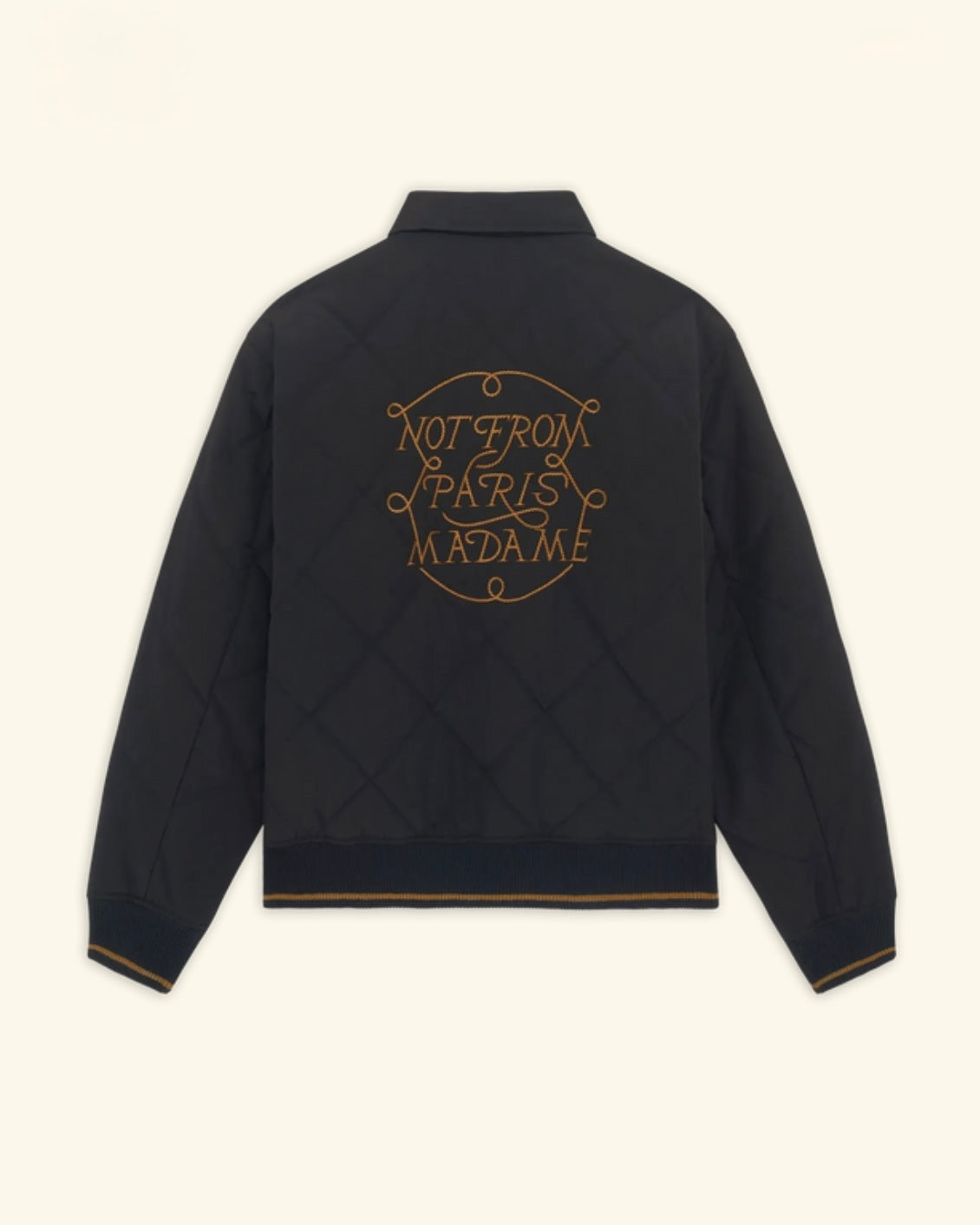 DRÔLE DE MONSIEUR La Veste Slogan Tresses Black