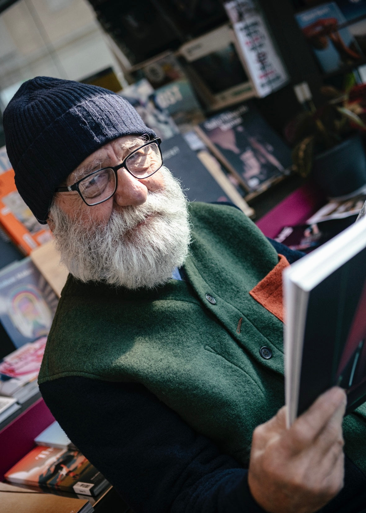 UNIVERSAL WORKS x Fresh Cardigan Wool Fleece Olive Rust