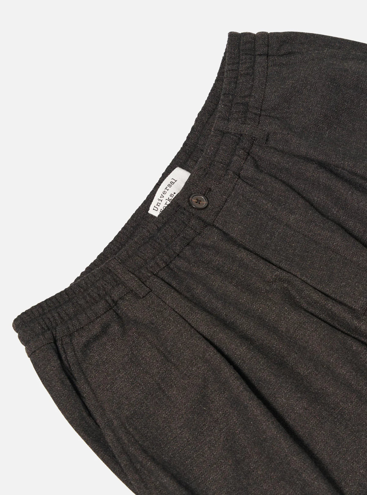 UNIVERSAL WORKS Brown Upcycled Italian Tweed Pleated Track Pant
